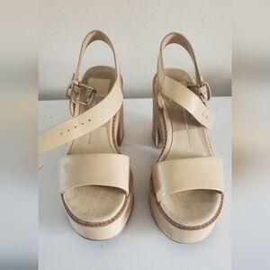 Dolce Vita Elly Heels Platform Sandal Vanilla Beige
